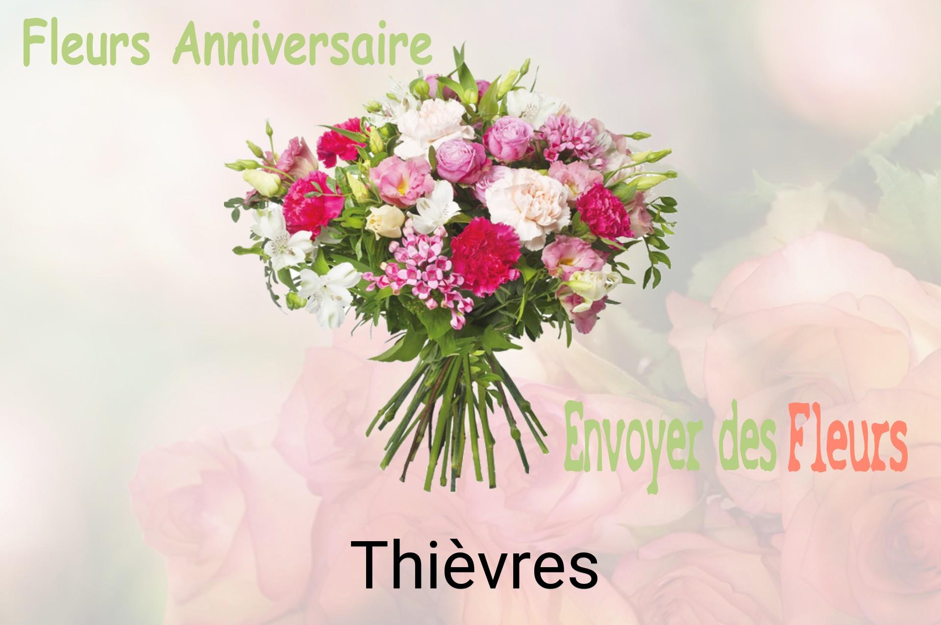 Bouquet de fleurs d’anniversaire livré à Thièvres